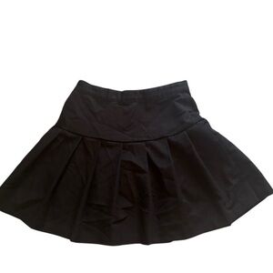 H&M Black Pleated Skater Mini Skirt Girls Size 12